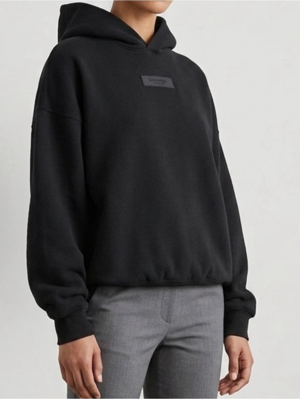 Fear of God Essentials Black Crew Hoodie